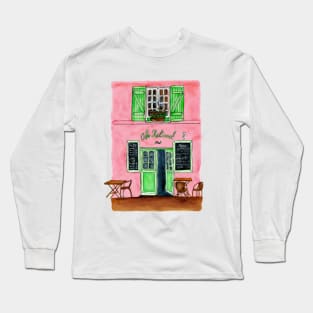 Pink Cafe - Paris Long Sleeve T-Shirt